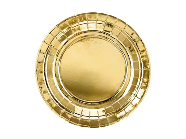 Tallrikar, guld, 18 cm (1 förpackning / 6 st.)