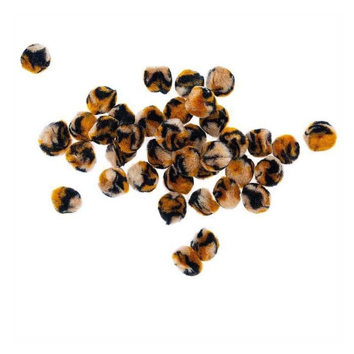 40 pompoms i akryl - Acid Leo