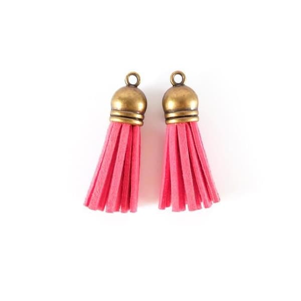 2 minis pom poms i mocka 4 m - rosa