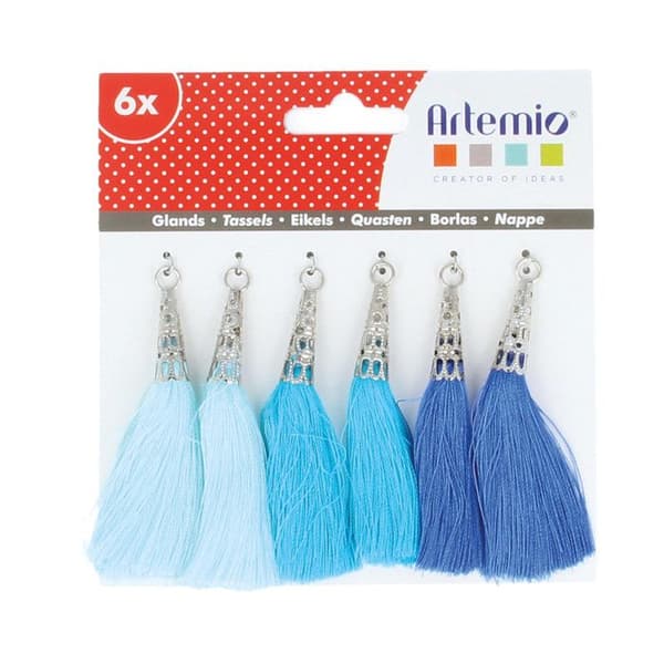 Pompon Bleu 6 stycken