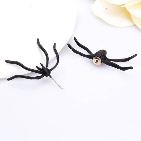 Halloween Örhänge Spindel - Black Spider -