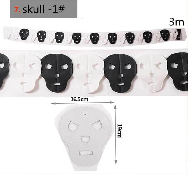 Halloween - Dekorasjoner - Garland - Gresskar, spøkelser - 3m