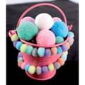 Miniatyrbild 2 av 2: Mini Pomponer Pastell 0,8 cm Assortiment 200 stycken