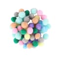 Miniatyrbild 1 av 2: Mini Pomponer Pastell 0,8 cm Assortiment 200 stycken