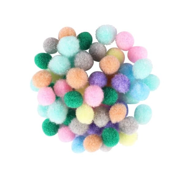 Mini Pomponer Pastell 0,8 cm Assortiment 200 stycken