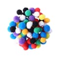 Miniatyrbild 1 av 2: Mini pompons Klara färger 0,8 cm Assortiment 200 stycken