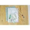 Miniatyrbild 2 av 2: Pompon houppe i papper med metallisk folie 5,5 cm 9 stycken