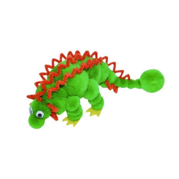 Stegosaurus pompom barnkit: 1 karaktär för att skapa dig själv Flerfärgad - Diverse