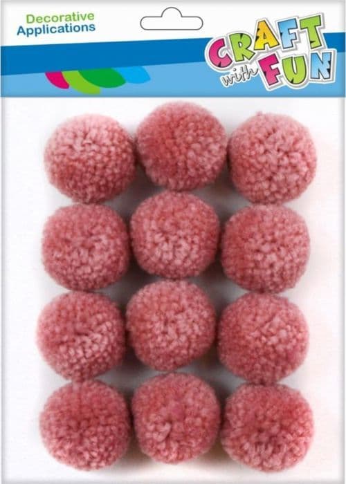 Pompon - kit pompon hantverk med roligt - POMPON W2 - DÄCKNING POMPON IULL CF 3CM/12ST STORLEK 12/144