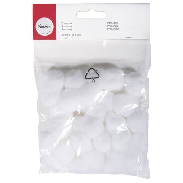 Pompons Vita 2,5 cm 35 stycken