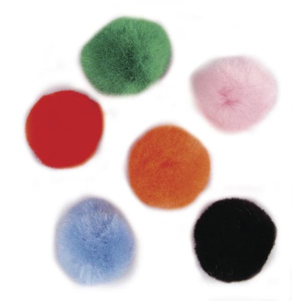 Pomponer 1 cm Assortiment 65 bitar