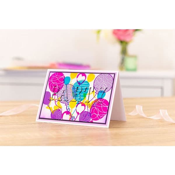 Silikonstämplar Crafter´s Companion - Birthday Balloons