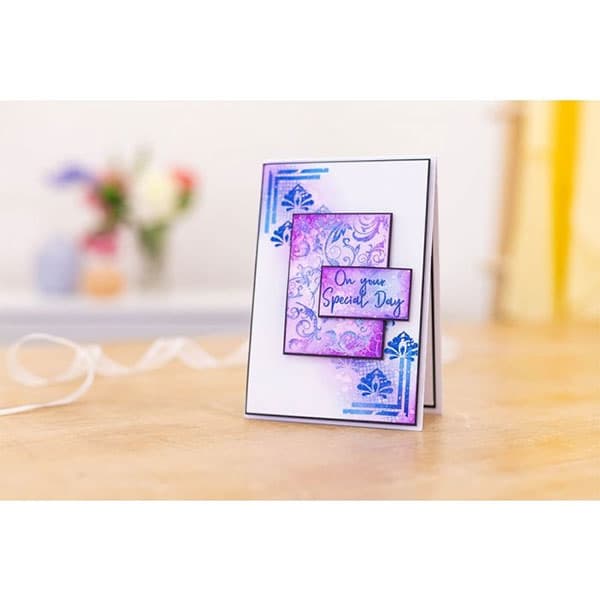 Silikonstämplar Crafter´s Companion - Swirly Florals