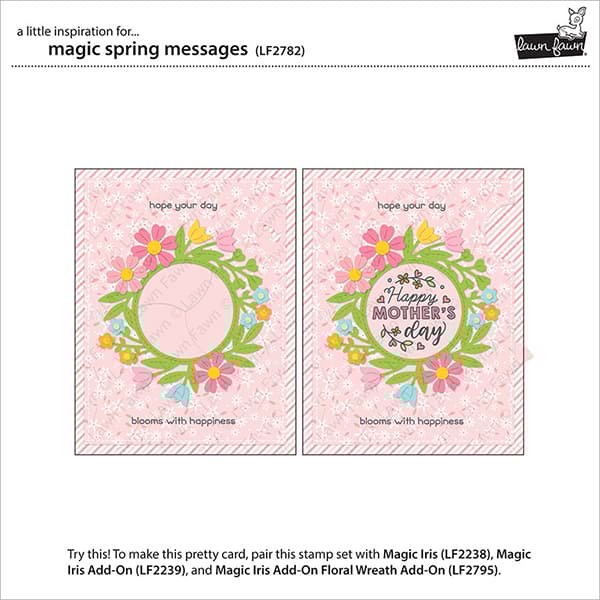 Clearstamps Lawn Fawn - Magic Spring Messages