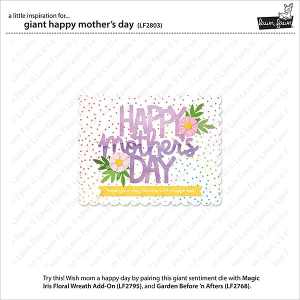Dies Lawn Fawn - Giant Happy Mother´s Day