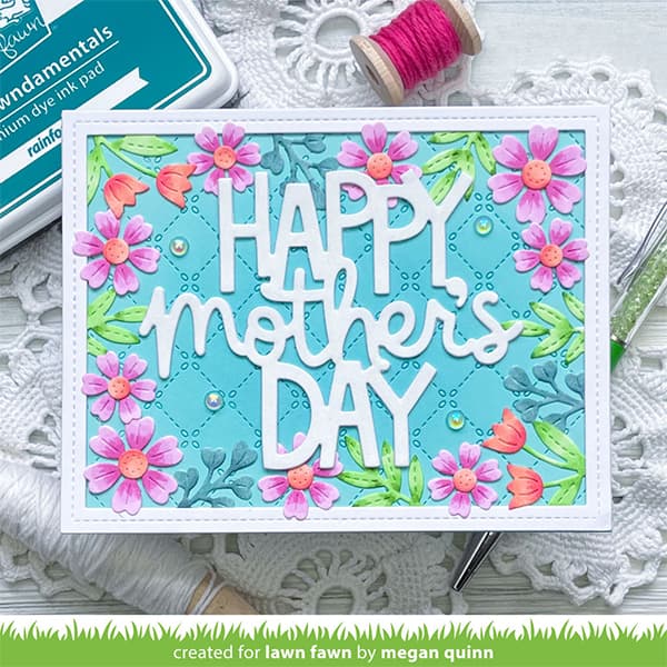 Dies Lawn Fawn - Spring Flowers Backdrop