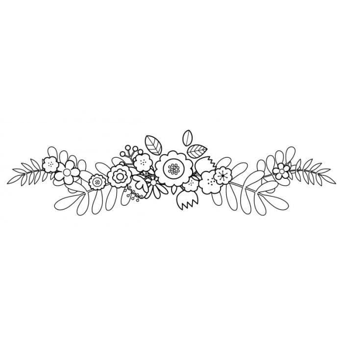 Trästämpel 'Artemio' Härliga svanblommor