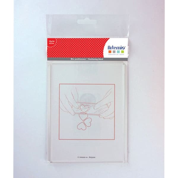 Acrylblock - ARTEMIO - 12 x 16 cm - Transparent - Scrapbooking - Utskriftsnoggrannhet