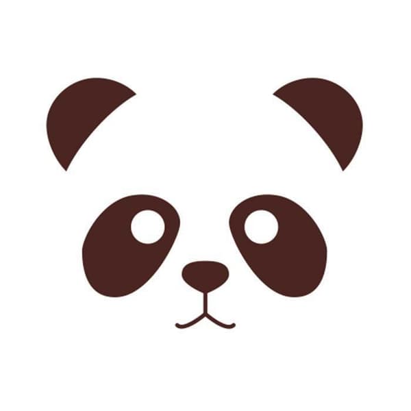 Panda trästämpel - Kreativt frö - 1 stämpel - Frankrike
