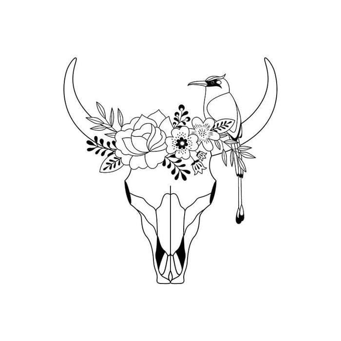 Artemio Trästämplar - Buffelhuvud - 7,6 x 7,6 cm