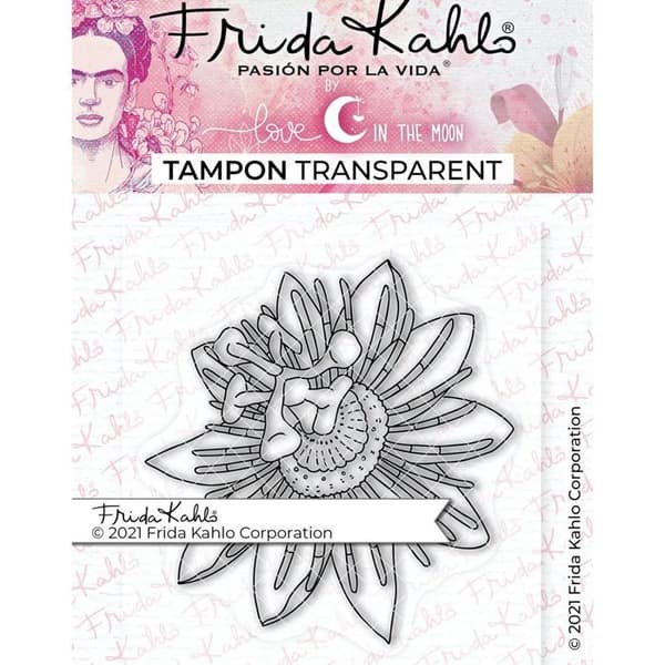 Klar stämpel - Passionsblomma 1 - 9,5 x 6,5 cm