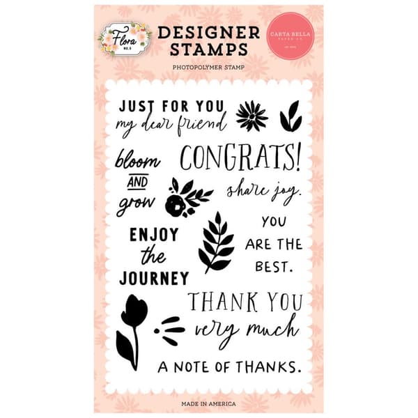 Clearstamps Carta Bella - Flora No.5 - My Dear Friend