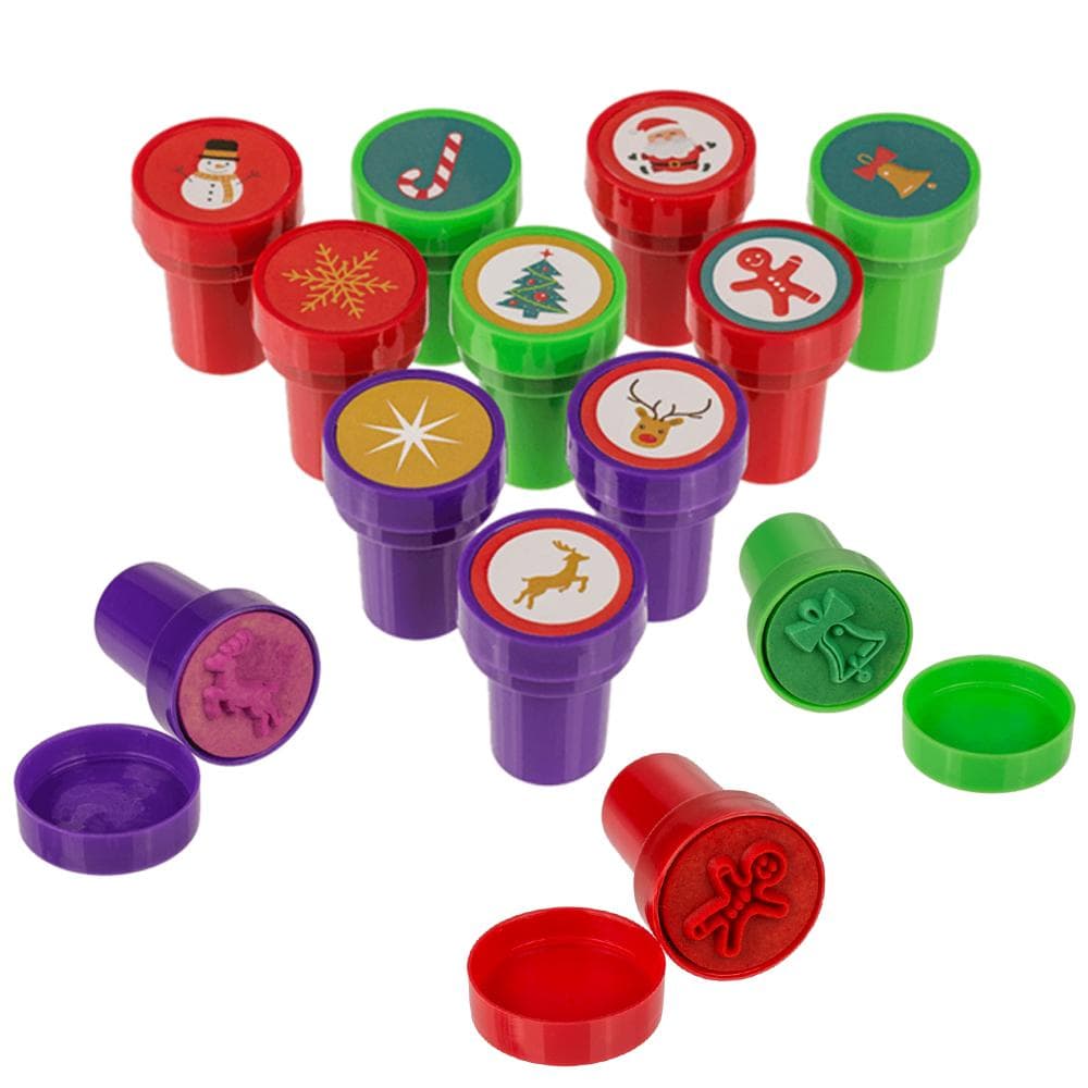 10delar Mini Stämpel Set Jul Rita & Måla Julmotiv CDON