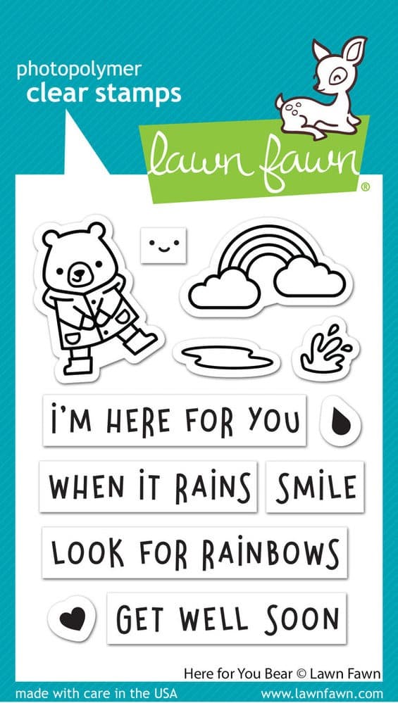 Stämpel Lawn Fawn - Here for You Bear