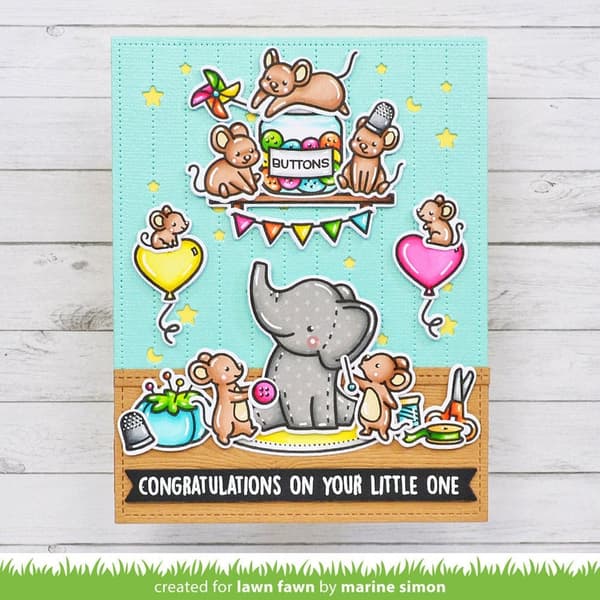 Lawn Fawn Dies - Elephant Parade Add-On Dies
