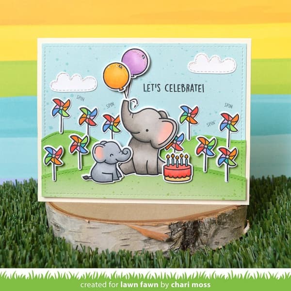 Stämpel Lawn Fawn - Elephant Parade Add-On