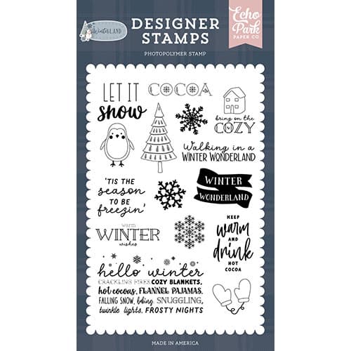 Clearstamps Echo Park - Winterland - Bring On The Cozy