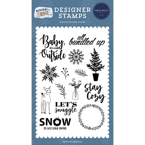 Clearstamps Carta Bella - Wintertime - Let´s Snuggle