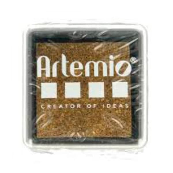 Stämpelbläck - Artemio - 10005079 - Guld - 3x3cm - Snabbtorkande