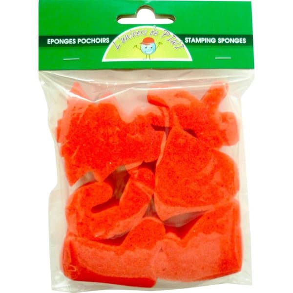 Sponge tamponger - Ej specificerad - Jul - 6 assorterade mönster - Höjd 6 cm - Flerfärgad
