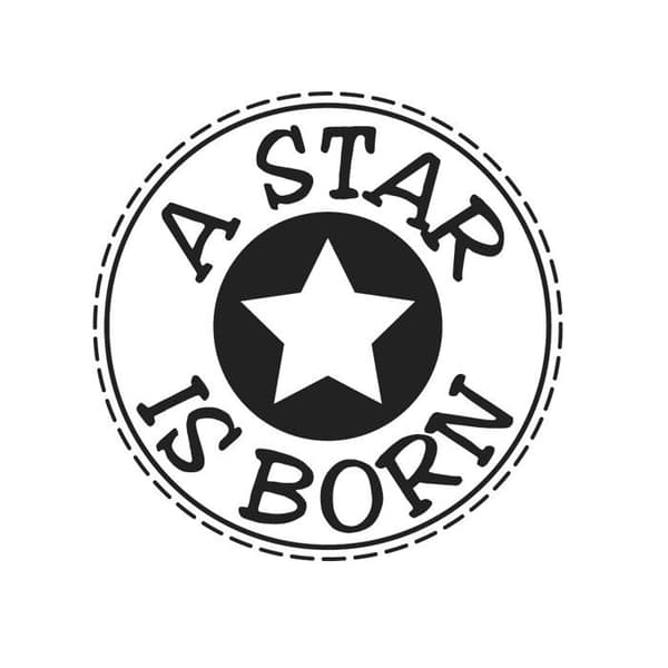 Stämpel "A Star is born", 3cm ø