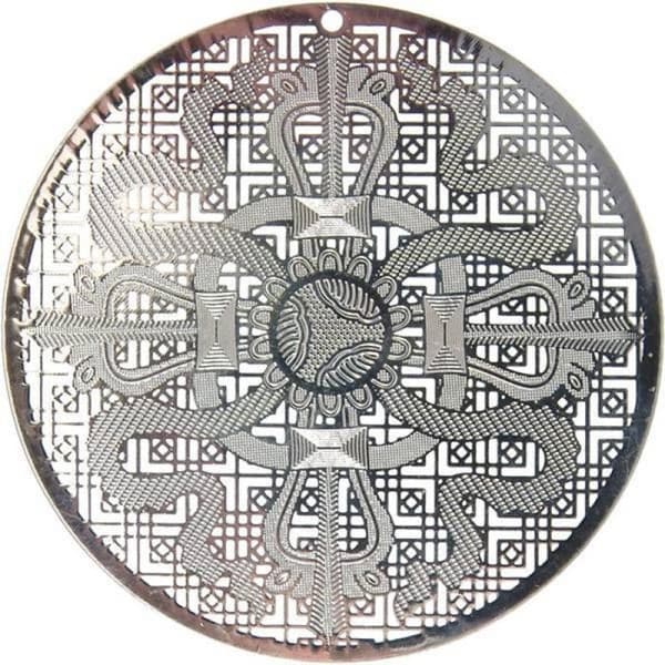 Filigransstämplad Silverdisk
