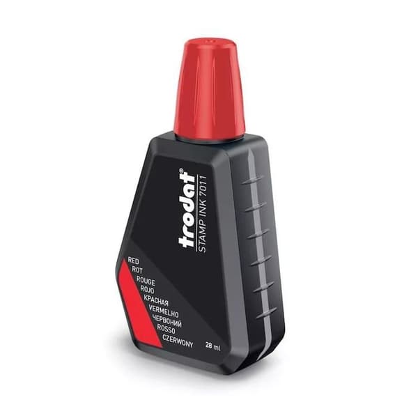 Trodat 7011 röd stämpelbläck 28ml