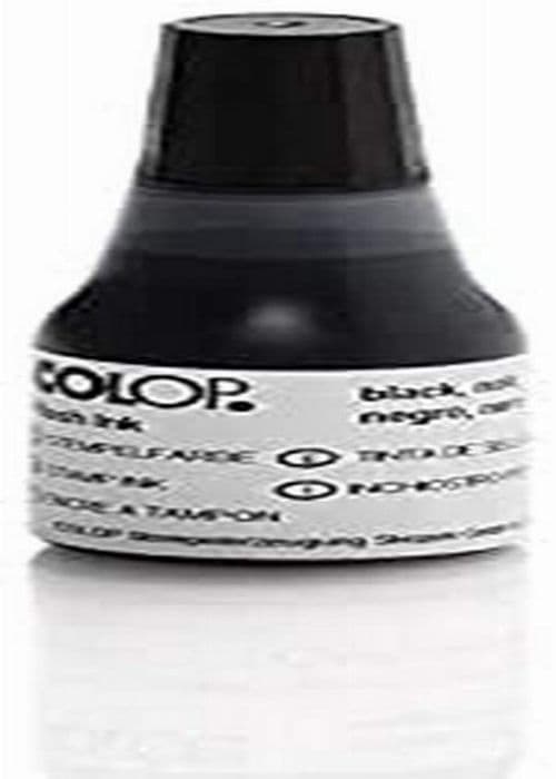 Colop dekorativ bläckdyna - 146986 - Svart flash bläck 25 ml