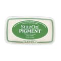 Miniatyrbild 1 av 2: StazOn Pigmenterad bläckdyna, mörkgrön, 9,6x5,5x2,2cm