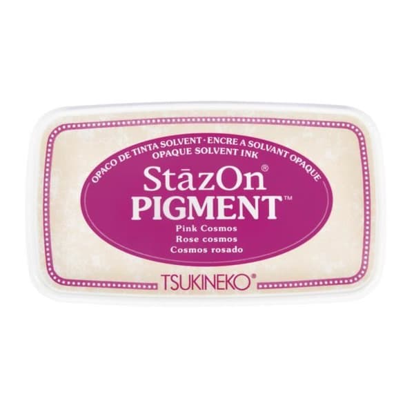StazOn Pigmenterad bläckdyna, nejlikrosa, 9,6x5,5x2,2cm