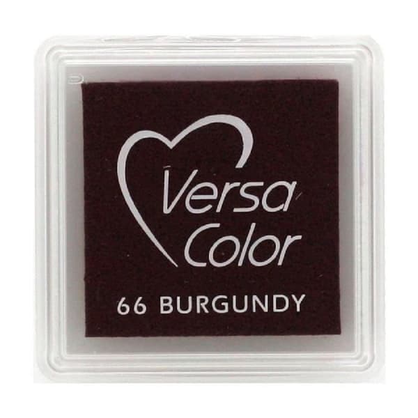 VersaColor mini bläckdyna för Tsukineko-stämpel - VersaColor: Burgundy
