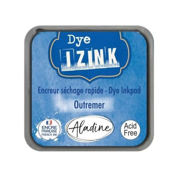 Akvarellbar stämpeldyna - Aladine - Izink Dye - Ultramarinfärgad - Snabbtorkande - Hög kvalitet
