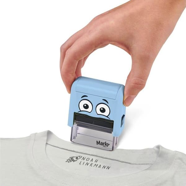 Colop - CP166666 - Marky Bleu Personlig Anpassad För Barn DIY Textil Stämpel Fodral - 1 Set