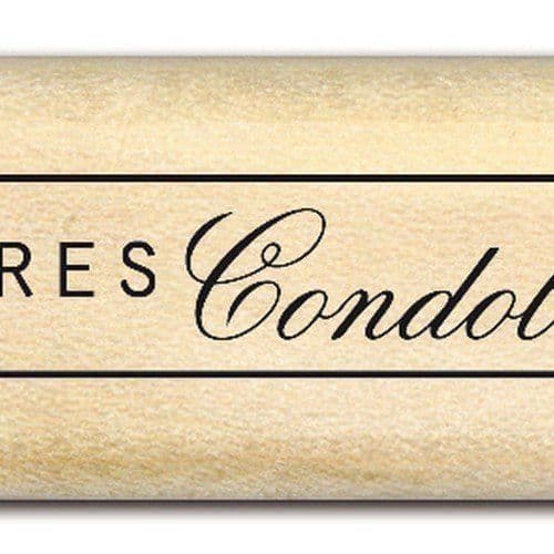 Florilèges Design FB211170 Kondoleans Scrapbooking Stämpel Beige 2 x 7 x 2,5 cm