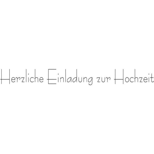 Stämpel "Herzlich eingeladen", 4x10cm {färg}