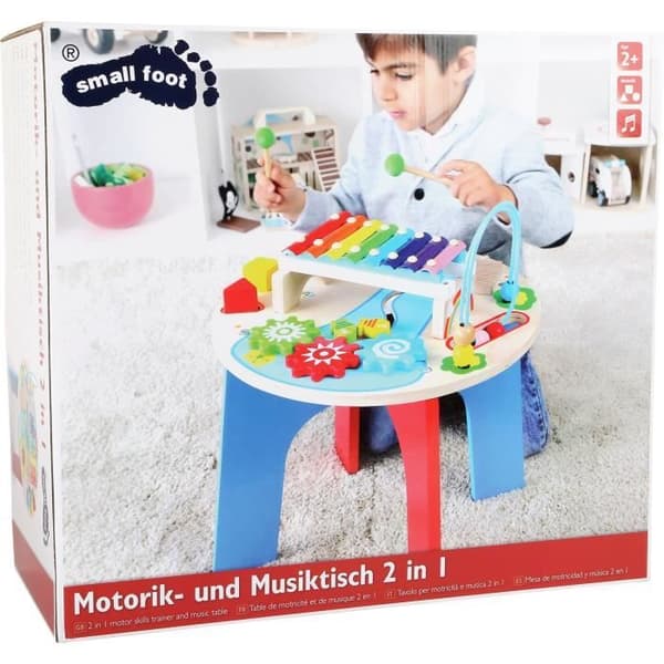 Motorikbord - Ej angiven - 2 i 1 - 135 bitar - Trävagn - Från 3 år