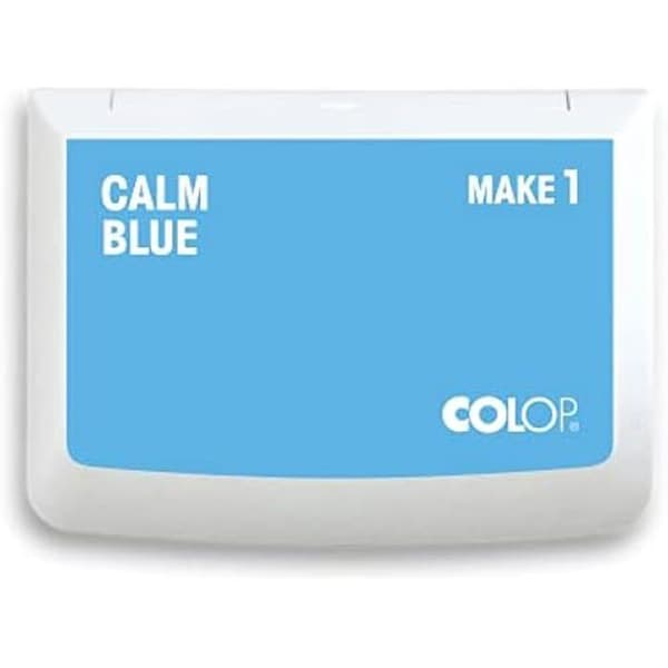 Bläckdyna - COLOP - MAKE 1 - 50 x 90 mm - Calm Blue - Giftfri och REACH-certifierad