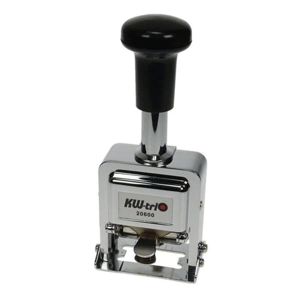 Kw-trio dekorativ bläckdyna - 02060 - Silver/Svart automatisk numrering