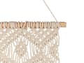 Miniatyrbillede 4 af 5: Macramé Vægophæng Beige Bomuld Håndlavet indretning Dekoration Boho Style Stue Soveværelse Børneværelse