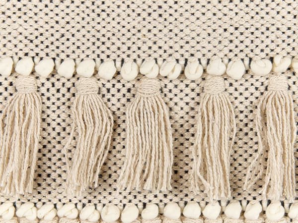 Væghængende Beige Bomuld Håndvævet med kvaster Vægindretning Hængende dekoration Boho-stil Stue Soveværelse Børneværelse